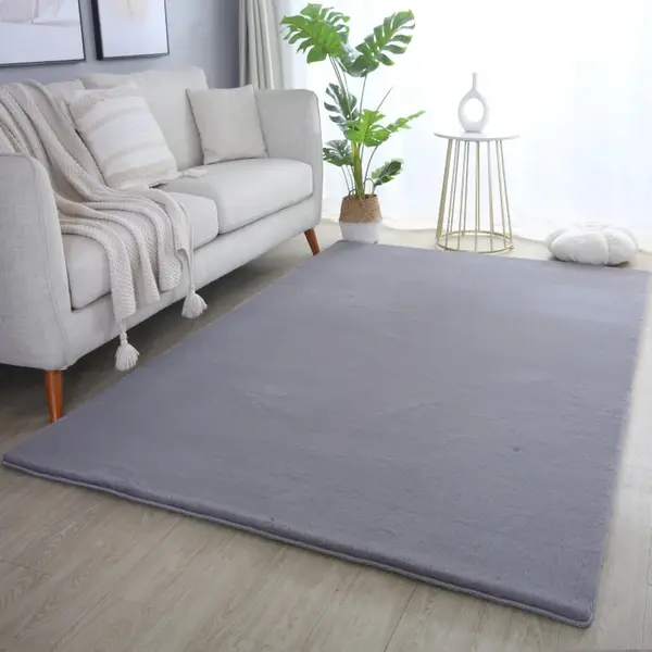 Covor Pouffy V1 Gri 200 x 290cm