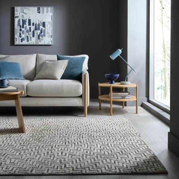 Covor Rhett Circular Knit Gri 200x300 cm, Flair Rugs