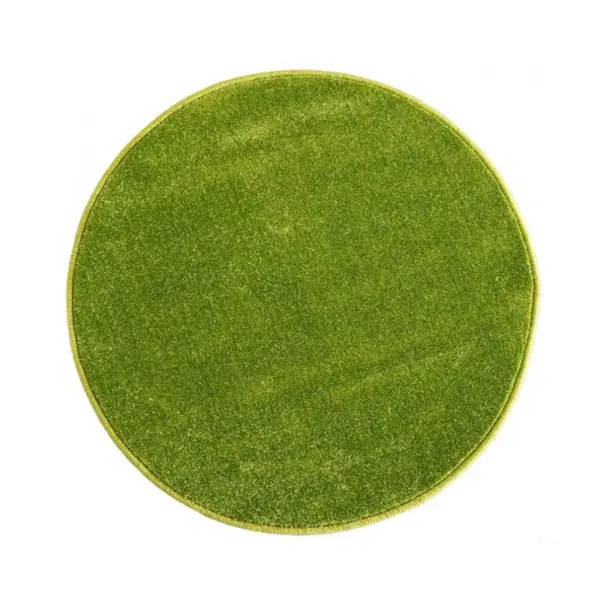 Covor Rotund, 80 x 80 cm, Verde, Model Kolibri