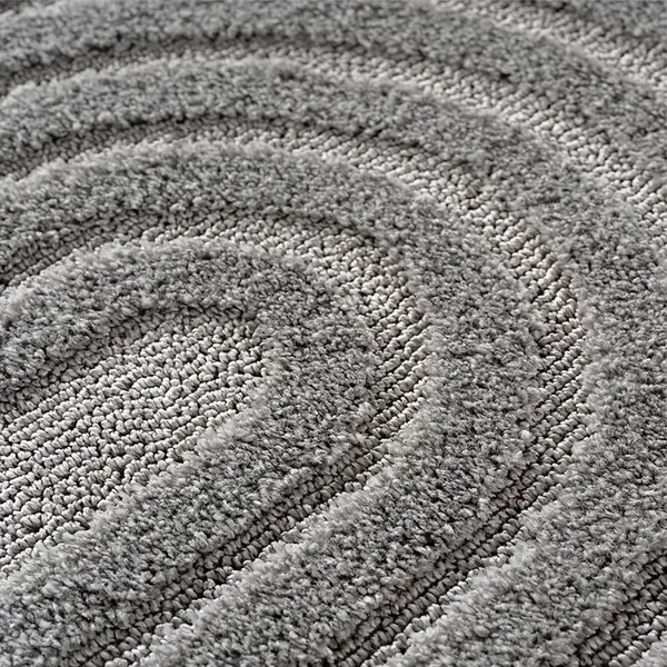 Covor rotund Art boho V2 Argintiu 120x120 cm