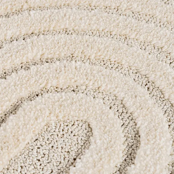 Covor rotund Art boho V2 Crem 120x120 cm