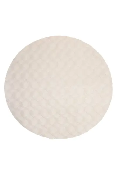Covor rotund Diamond Cut Crem 120x120 cm