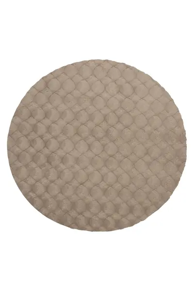 Covor rotund Diamond Cut Taupe 120x120 cm