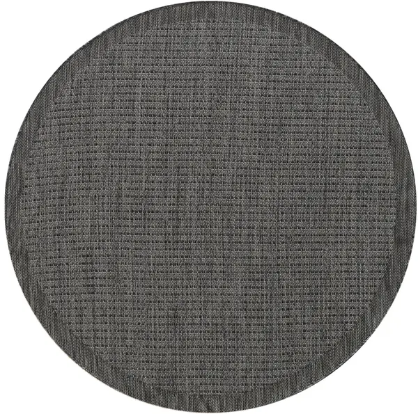 Covor rotund Giza Negru 200x200 cm