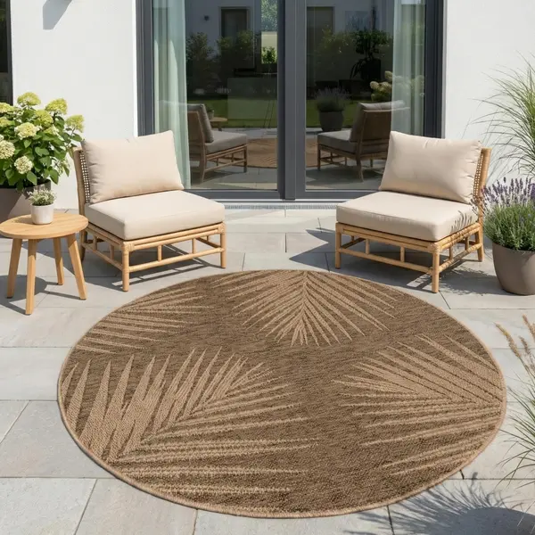 Covor rotund Timber V3 Maro 80x80 cm