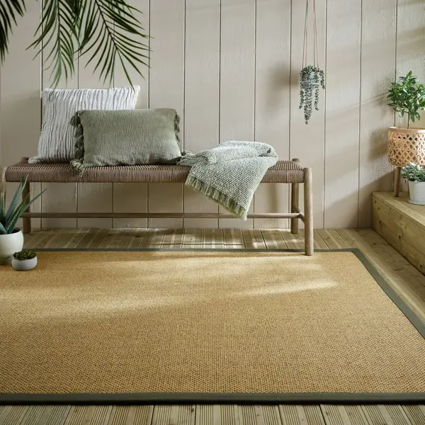 Covor Sisal Look Outdoor Verde 200x290 cm, Flair Rugs