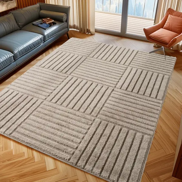 Covor traversa Art boho V3 Bej 80x250 cm