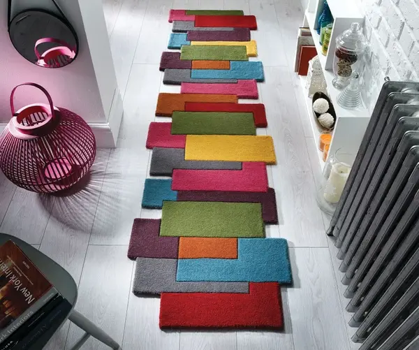 Covor traversă Collage Multicolor 66X300 cm, Flair Rugs