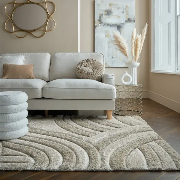 Covor Velvet Carved Natural 80x150 cm, Flair Rugs