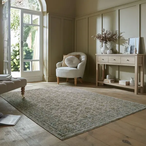 Covor Zetta Vintage Style Verde 160x230 cm, Flair Rugs