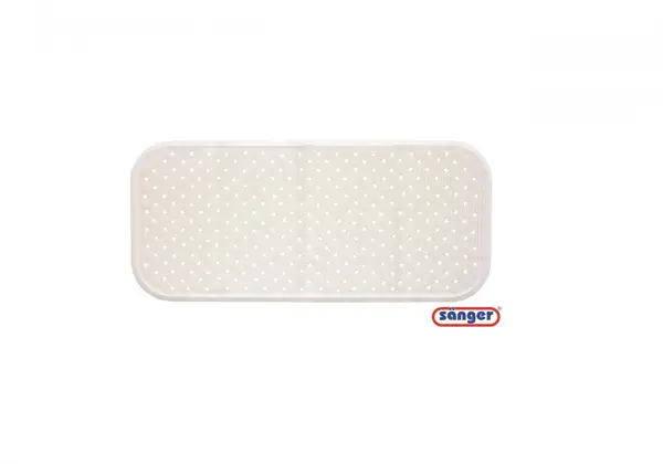 Covoras antiderapant de cada cu ventuze 76x34 cm alb