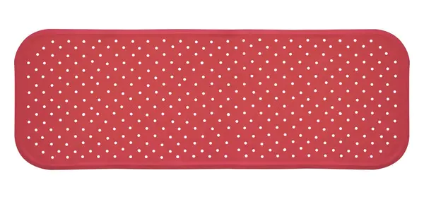 Covoras antiderapant din cauciuc natural pentru cada cu ventuze pentru fixare Rosu, 96x34 cm, Sanger