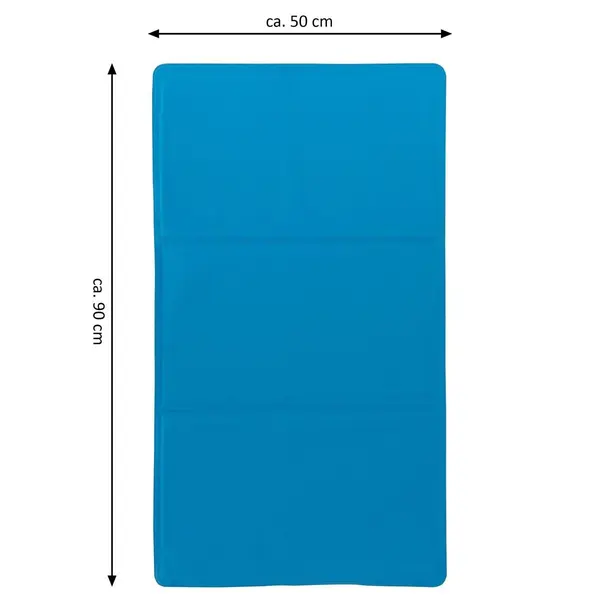 Covoras de racire pentru animale de companie - cu gel - 50x90 cm - albastru