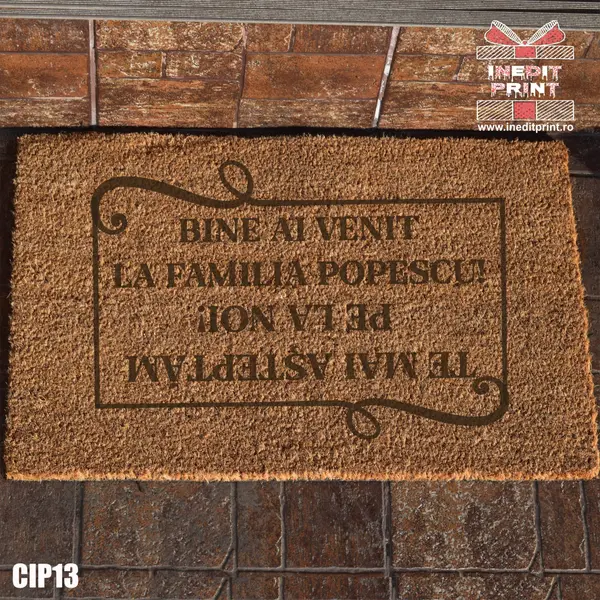 Covoras intrare personalizat Bine ai venit! CIP13