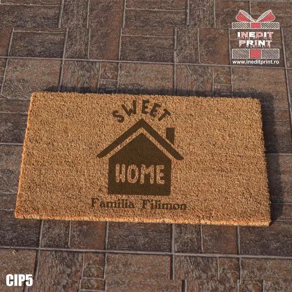 Covoras intrare personalizat Sweet Home CIP5