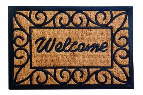 Covoras intrare Vanora VN-GOP-6040P5, cauciuc + nuca cocos, 60 x 40 cm (Maro)