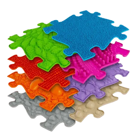 Covoras ortopedic senzorial puzzle Set Mediu A Muffik