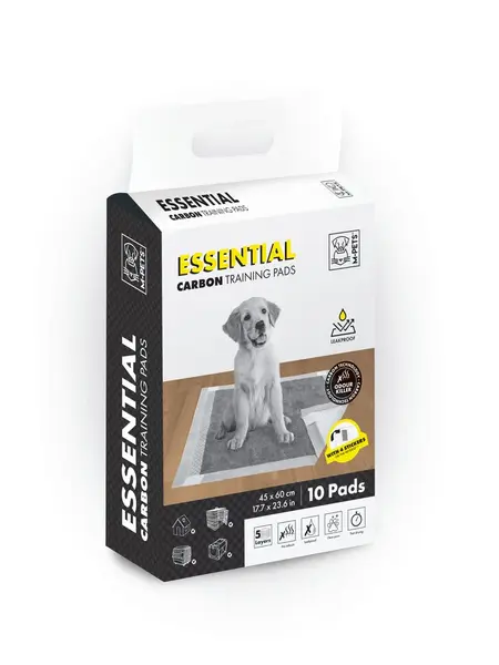 Covorase absorbante Essential Carbon Training 45 x 33 cm, 10 buc pachet