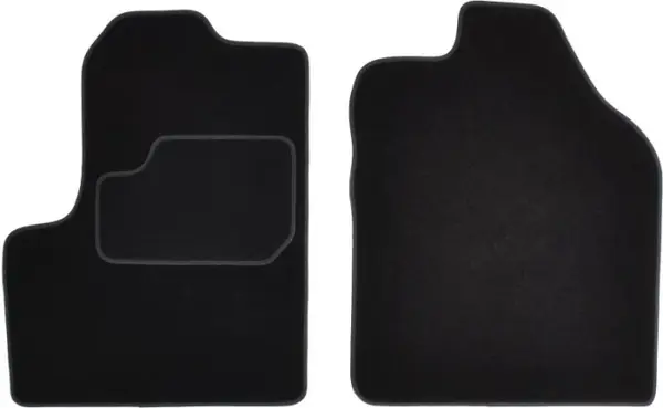 Covorase auto (fata, velur, 2 bucati, culoare negru) FORD TOURNEO CONNECT, TOURNEO CONNECT V408, TRANSIT CONNECT, TRANSIT CONNECT V408 dupa 2002
