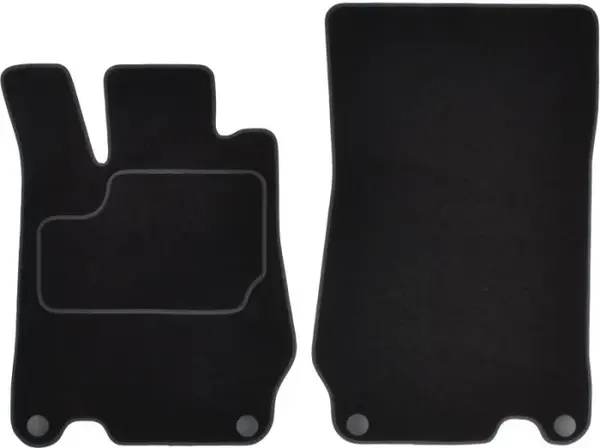 Covorase auto (fata, velur, 2 bucati, culoare negru) MERCEDES SL (R230) intre 2001-2012