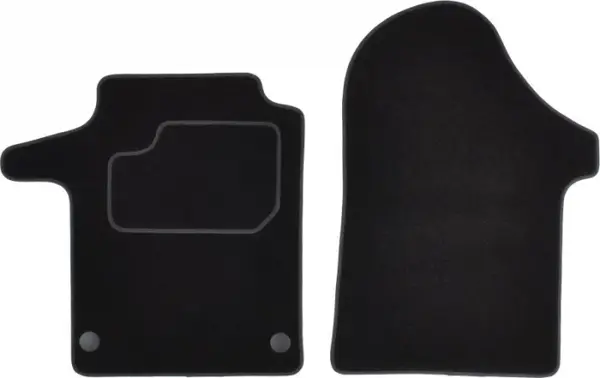Covorase auto (fata, velur, 2 bucati, culoare negru) MERCEDES VITO MIXTO (W447), VITO TOURER (W447), VITO (W447) dupa 2014