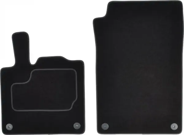 Covorase auto (fata, velur, 2 bucati, culoare negru) SMART FORTWO intre 2004-2007