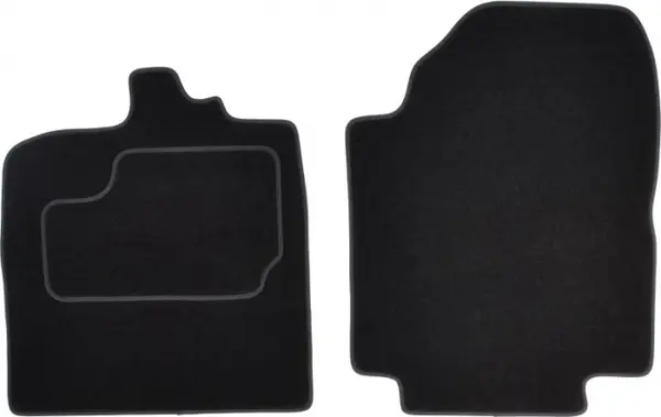 Covorase auto (fata, velur, 2 bucati, culoare negru) SMART FORTWO dupa 2007