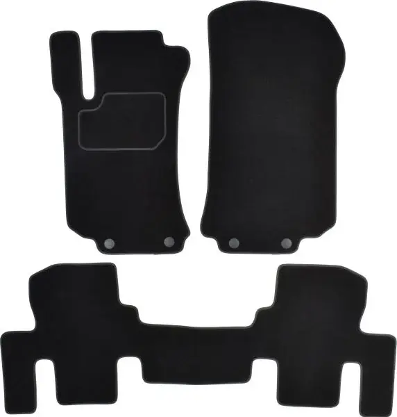 Covorase auto (set, velur, 3 bucati, culoare negru, 5 locuri) MERCEDES R (W251, V251) intre 2005-2014