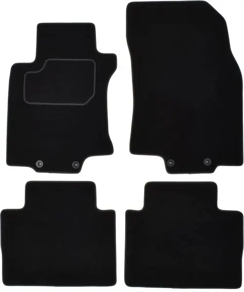Covorase auto (set, velur, 4 bucati, culoare negru, 5 locuri) NISSAN X-TRAIL dupa 2014