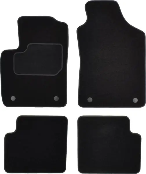 Covorase auto (set, velur, 4 bucati, culoare negru) ABARTH 500 595 695, 500C 595C 695C; FIAT 500 dupa 2007