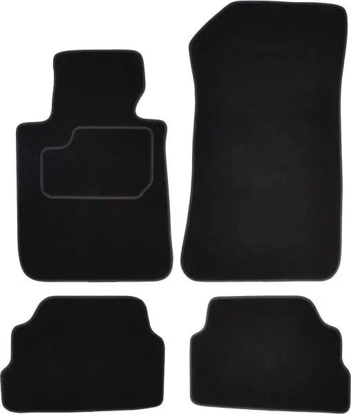 Covorase auto (set, velur, 4 bucati, culoare negru) BMW Seria 1 (E81) intre 2006-2012