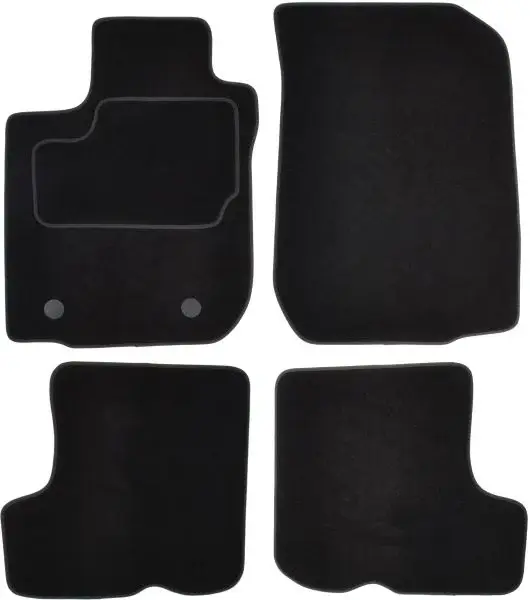 Covorase auto (set, velur, 4 bucati, culoare negru) DACIA SANDERO II dupa 2012