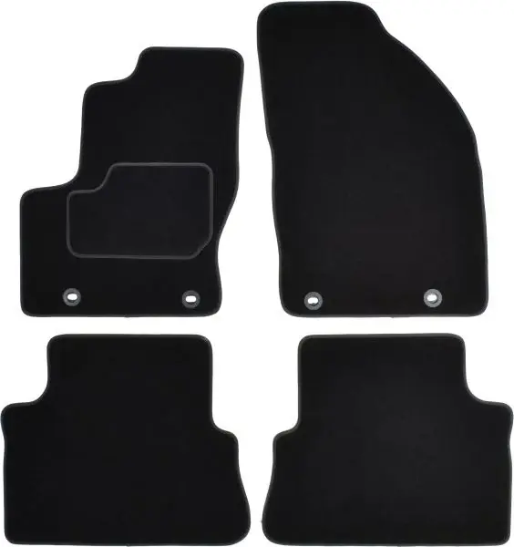 Covorase auto (set, velur, 4 bucati, culoare negru) FORD FOCUS C-MAX intre 2003-2007