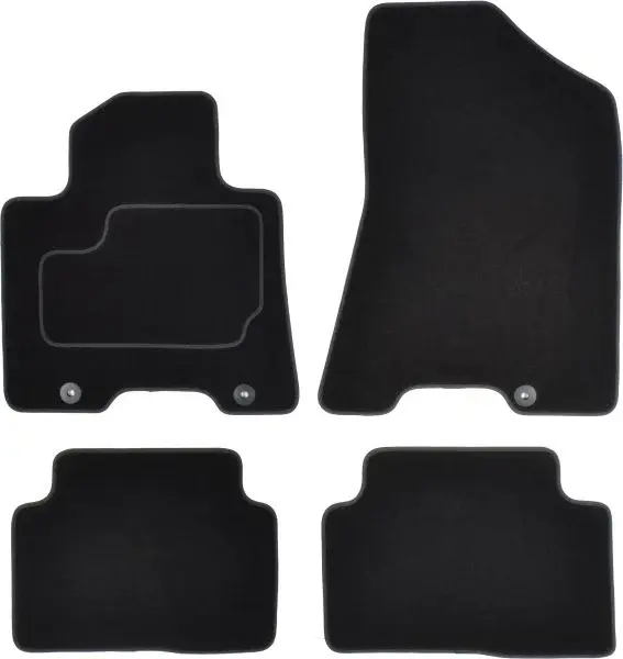 Covorase auto (set, velur, 4 bucati, culoare negru) HYUNDAI TUCSON dupa 2015