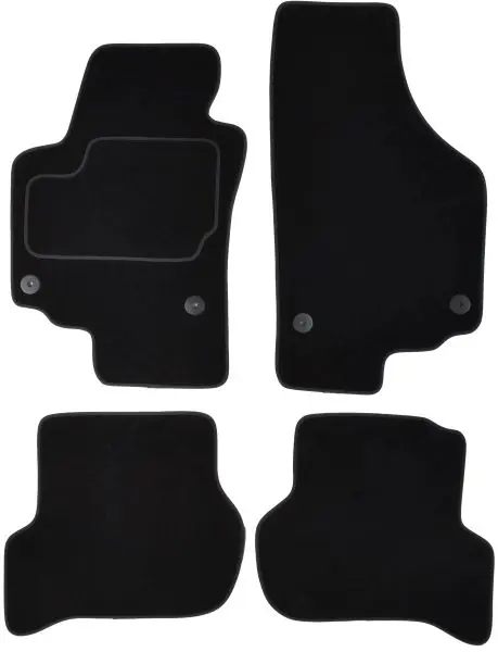 Covorase auto (set, velur, 4 bucati, culoare negru) SEAT ALTEA dupa 2004