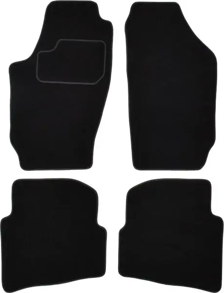 Covorase auto (set, velur, 4 bucati, culoare negru) SKODA FABIA I intre 1999-2008