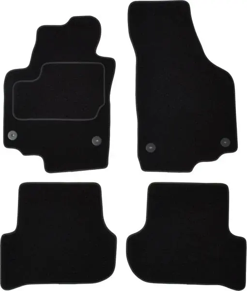 Covorase auto (set, velur, 4 bucati, culoare negru) SKODA YETI intre 2009-2017