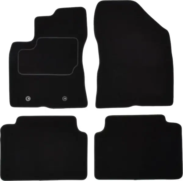 Covorase auto (set, velur, 4 bucati, culoare negru) TOYOTA AVENSIS intre 2008-2018