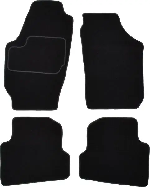 Covorase auto (set, velur, culoare negru) SKODA FABIA II intre 2006-2014