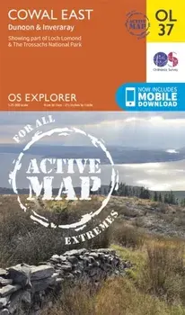 Cowal East, Dunoon & Inverary. May 2015 ed, Sheet Map/Ordnance Survey