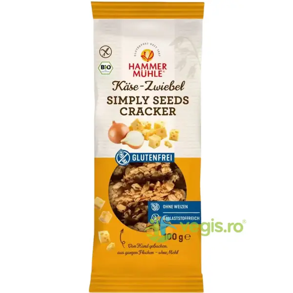Crackers cu Branza si Ceapa fara Gluten Ecologici/Bio 100g