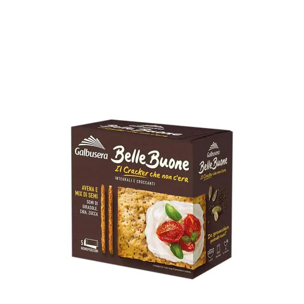 Crackers integrali din mix de seminte 200 gr