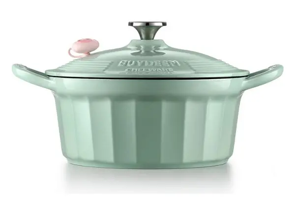 Cratiță din fontă emailată BUYDEEM - CP551, 3.9L, verde