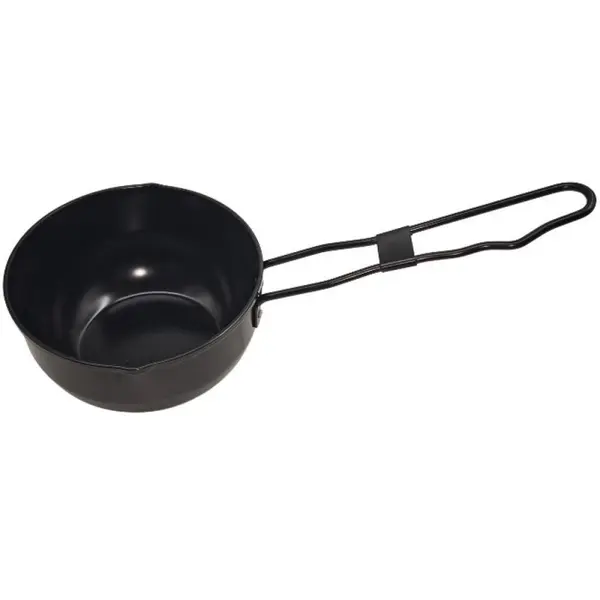 Cratita din Otel, Invelis Antiaderent, Maner Rabatabil, 12 cm, 0.56 l, Neagra, Grunberg