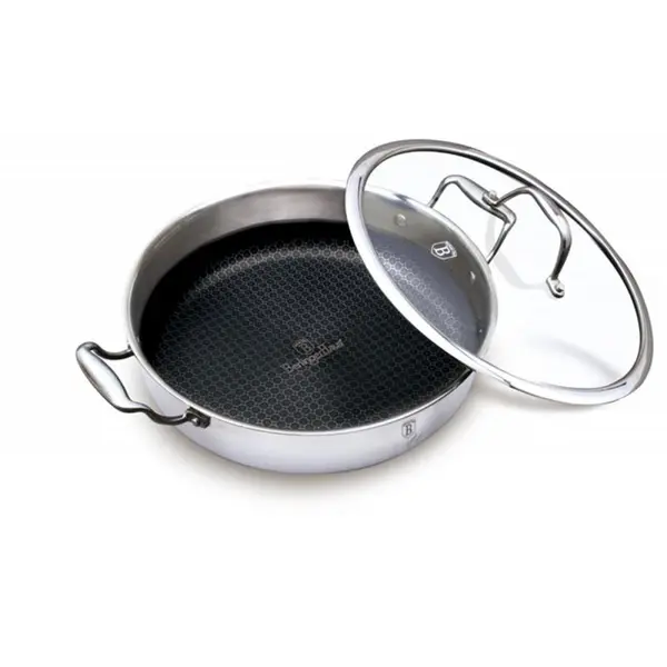 Cratita inox cu capac, antiaderenta 28 cm Eternal Collection Berlinger Haus BH 8515