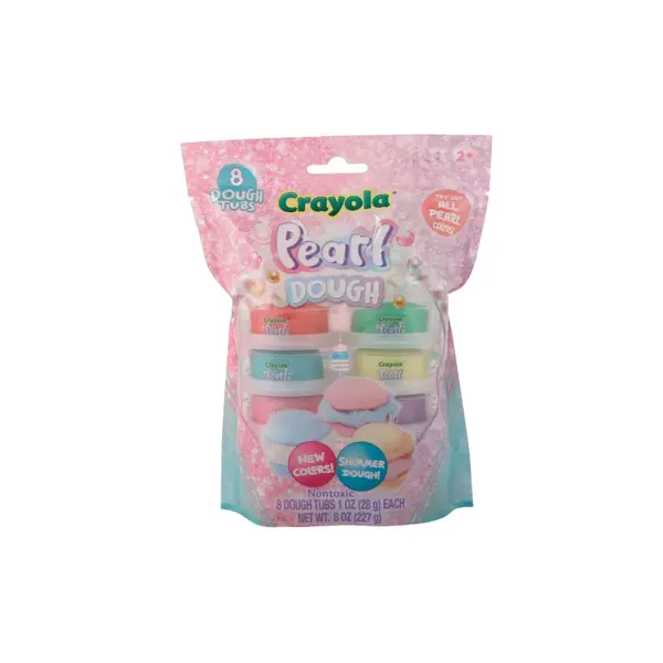 CRAYOLA PEARL SET 8 BORCANASE CU PLASTELINA SIDEFATA