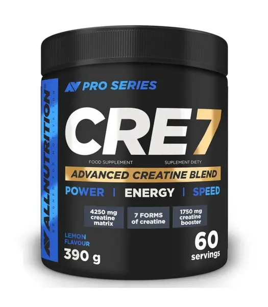 CRE7, lămâie, 390 g, AllNutrition