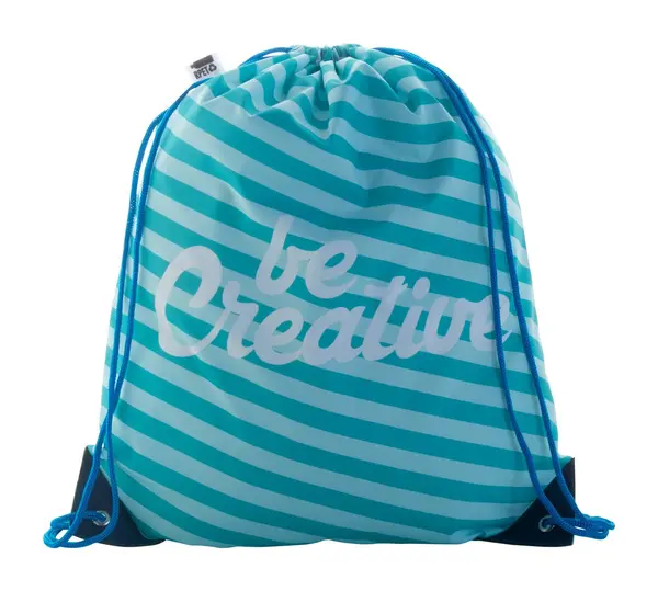 CreaDraw Plus RPET Sac de cumpărături,cu cordon, personalizat - albastru