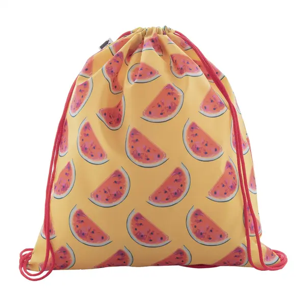 CreaDraw RPET rucsac personalizat drawstring - roșu