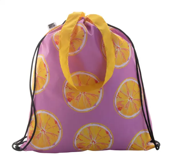 CreaDraw Shop RPET Sac cu cordon, personalizat - negru